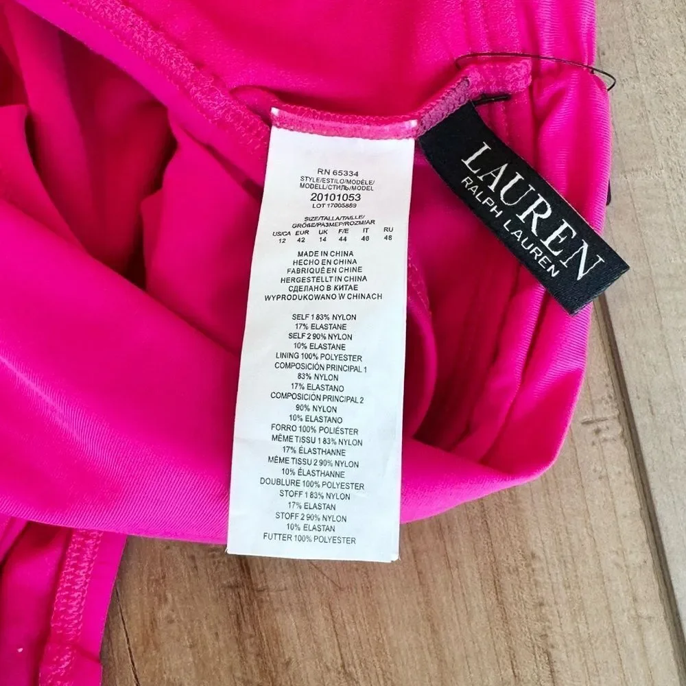 NWT Lauren Ralph Lauren Beach Club Hipster Bikini Swim Bottom Size 12